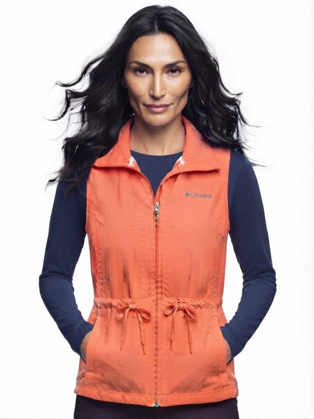 Columbia Zip-Front Sleeveless Vest